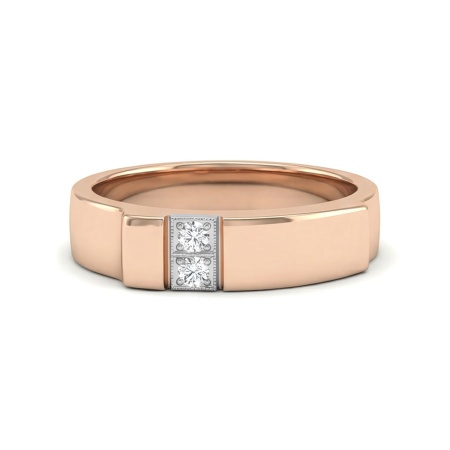 Кольцо из красного золота с бриллиантами