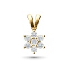 Подвеска из желтого золота с бриллиантами