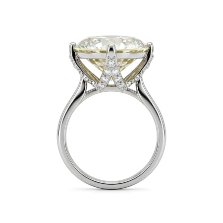 Кольцо из белого золота с бриллиантами