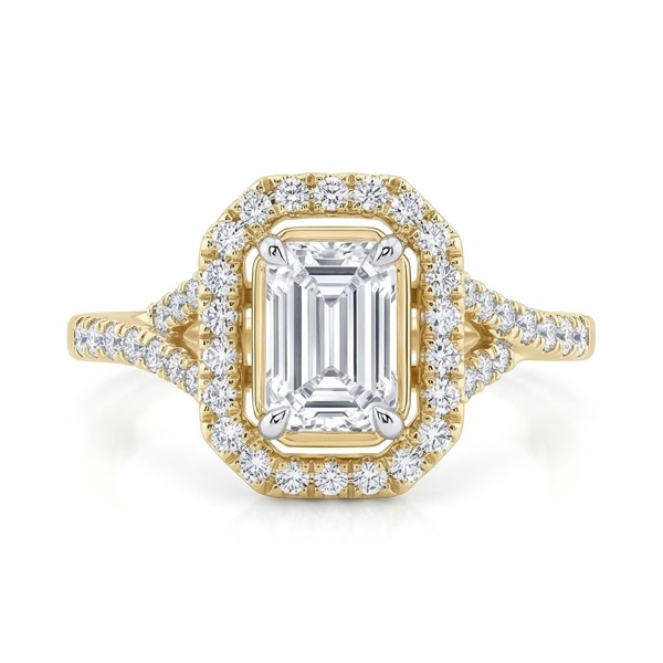 Кольцо из желтого золота с бриллиантами