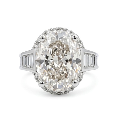 Кольцо из белого золота с бриллиантами