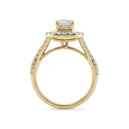 Кольцо из желтого золота с бриллиантами