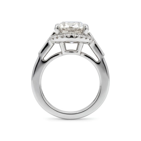 Кольцо из белого золота с бриллиантами