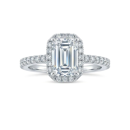 Кольцо из белого золота с бриллиантами