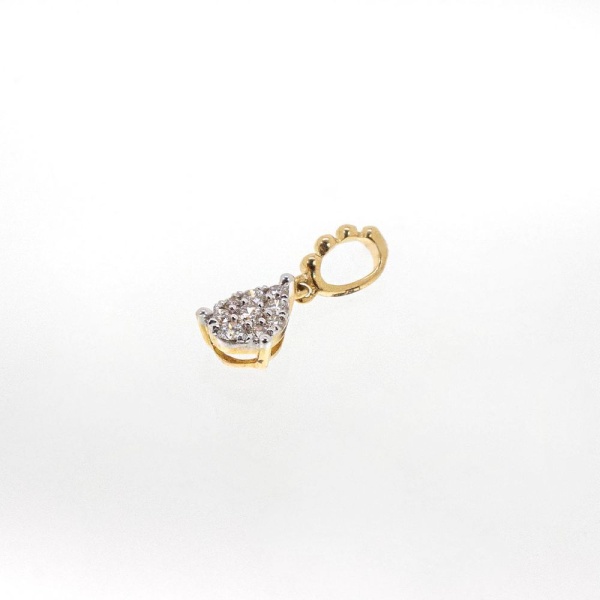 Подвеска из желтого золота с бриллиантами