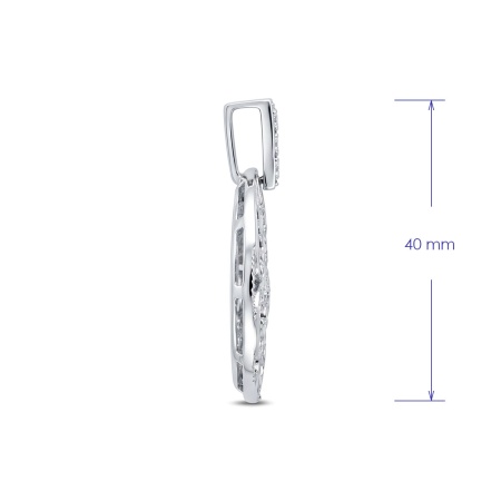 Подвеска из белого золота с бриллиантами