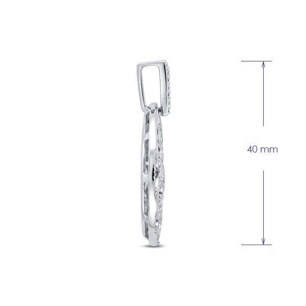 Подвеска из белого золота с бриллиантами