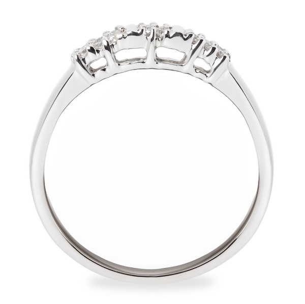 Кольцо из белого золота с бриллиантами