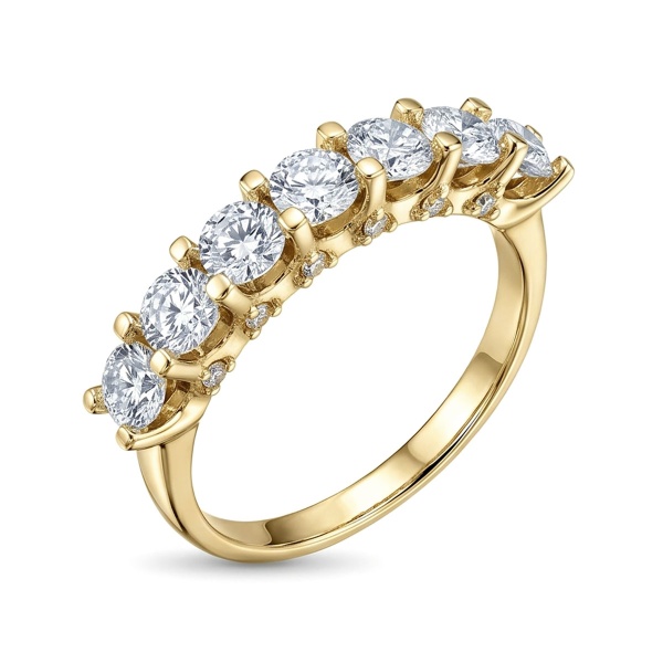 Кольцо из желтого золота с бриллиантами