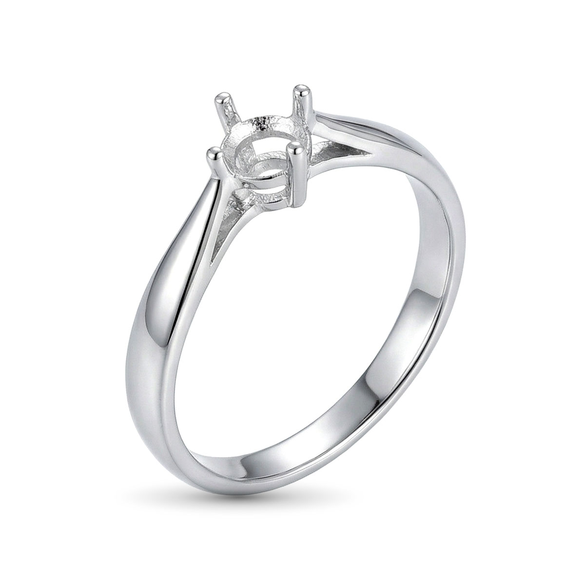 Кольцо из белого золота