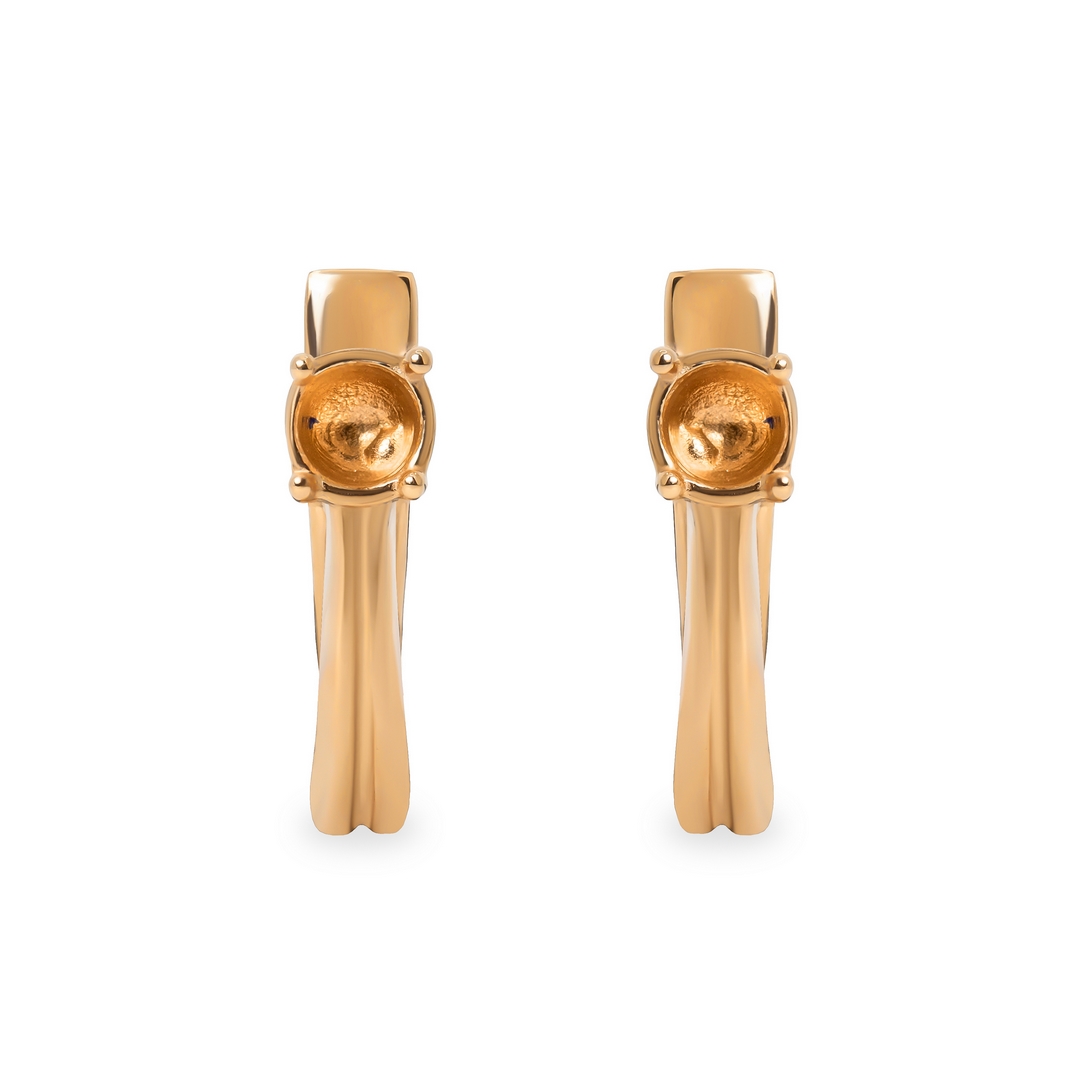 Серьги из красного золота