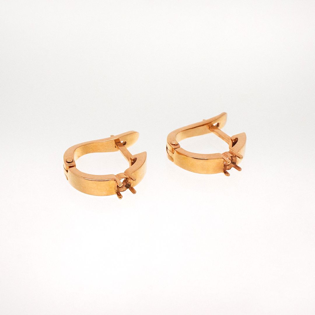 Серьги из красного золота