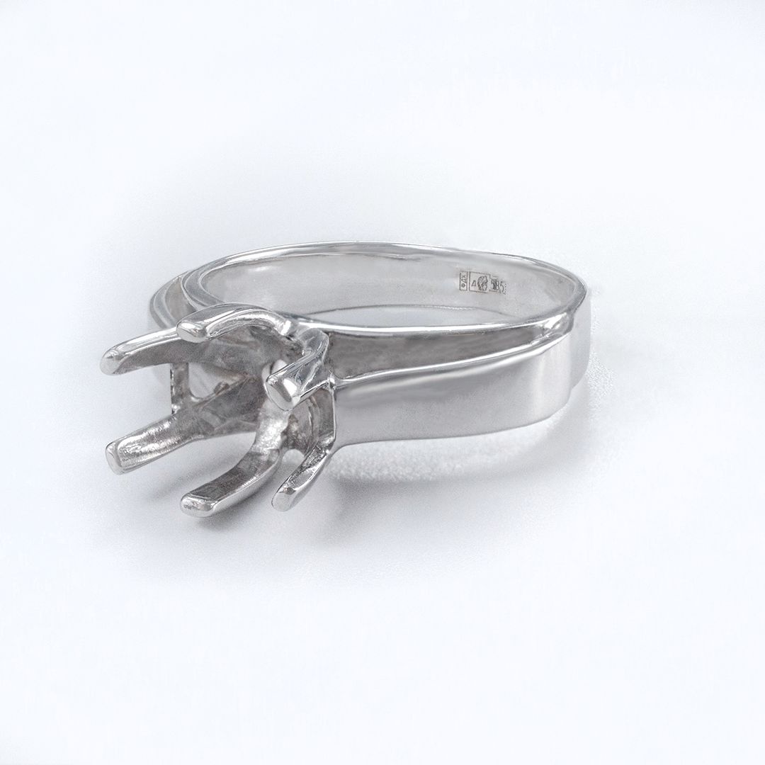 Кольцо из белого золота