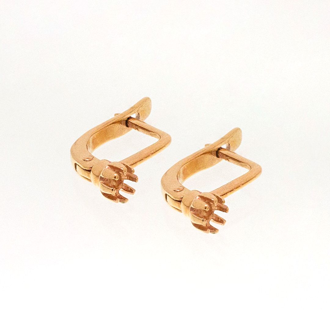 Серьги из красного золота