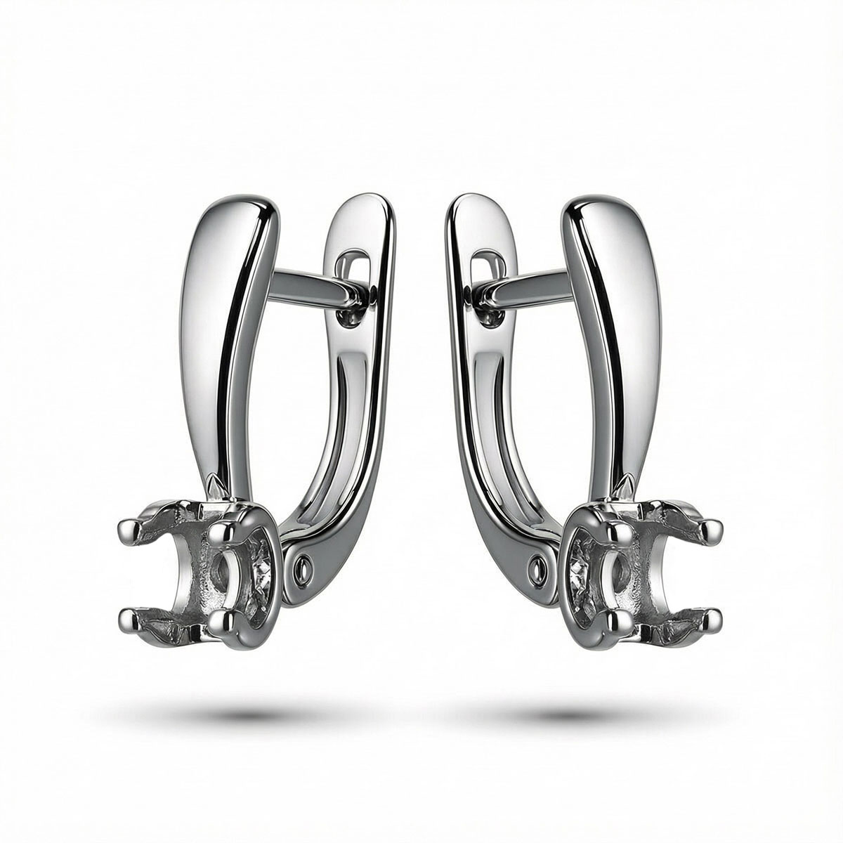 Серьги из белого золота