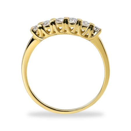 Кольцо из желтого золота с бриллиантами