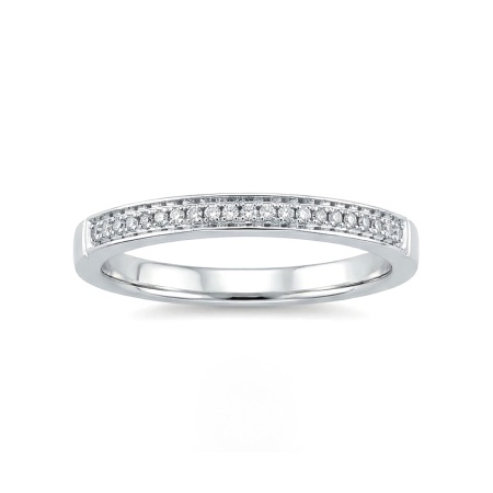 Кольцо из белого золота с бриллиантами