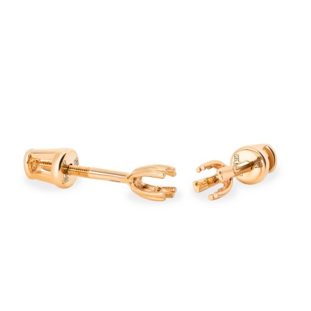 Серьги из красного золота