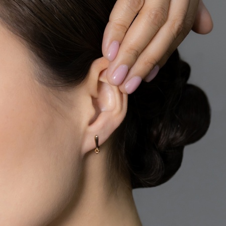 Серьги из красного золота