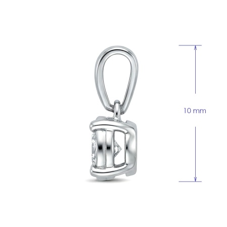 Подвеска из серебра с бриллиантом