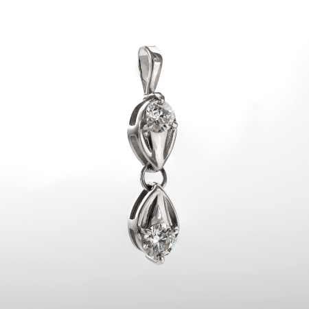 Подвеска из белого золота с бриллиантами