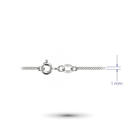 Цепь из белого золота 