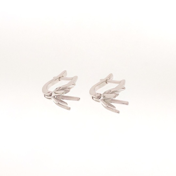 Серьги из белого золота