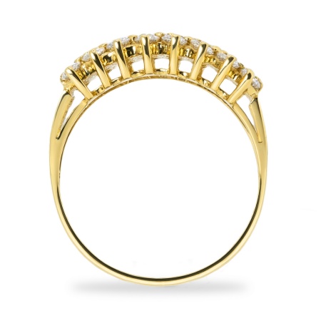 Кольцо из желтого золота с бриллиантами