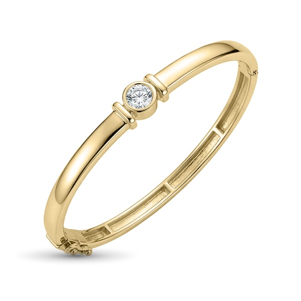 Браслет из желтого золота с бриллиантами