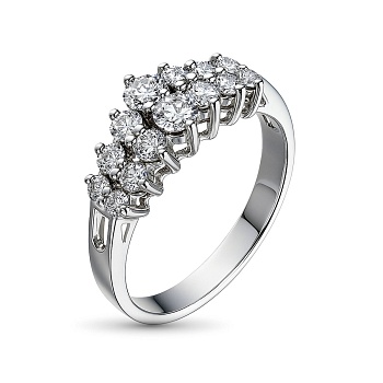 Кольцо из красного золота с бриллиантами