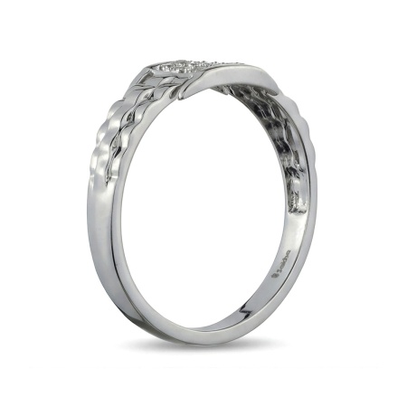 Кольцо из белого золота с бриллиантами