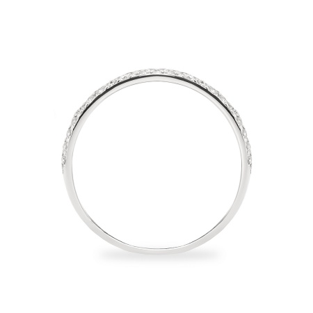 Кольцо из белого золота с бриллиантами