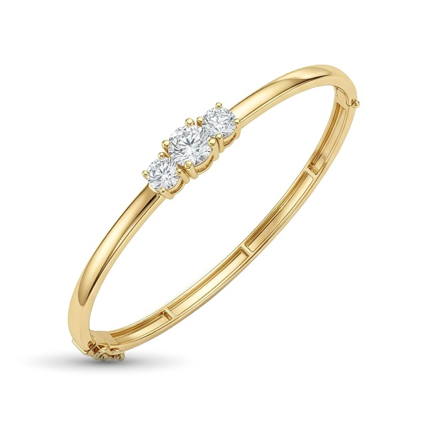 Браслет из желтого золота с бриллиантами