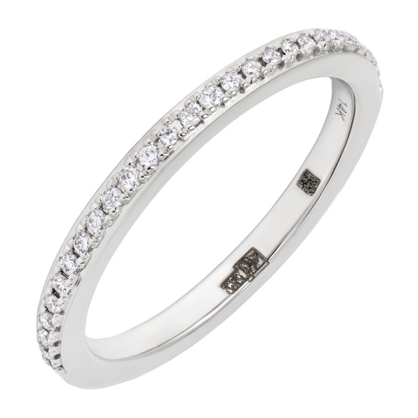 Кольцо из белого золота с бриллиантами