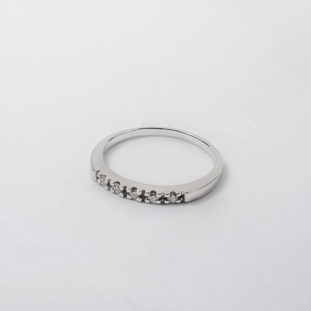 Кольцо из белого золота с бриллиантами