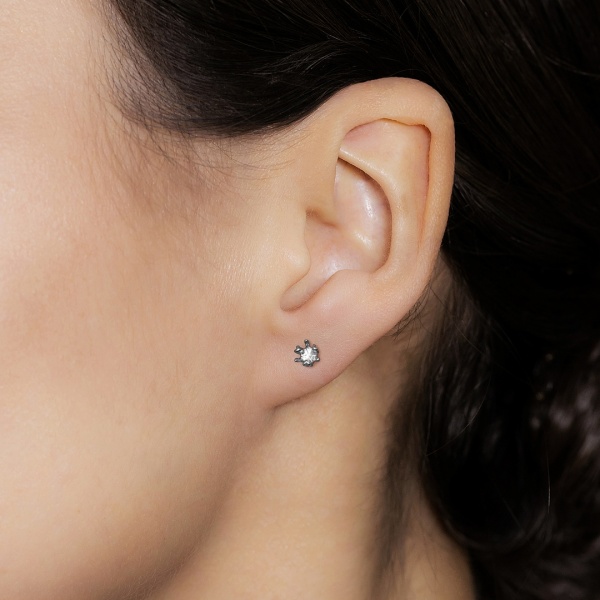 Серьги из белого золота