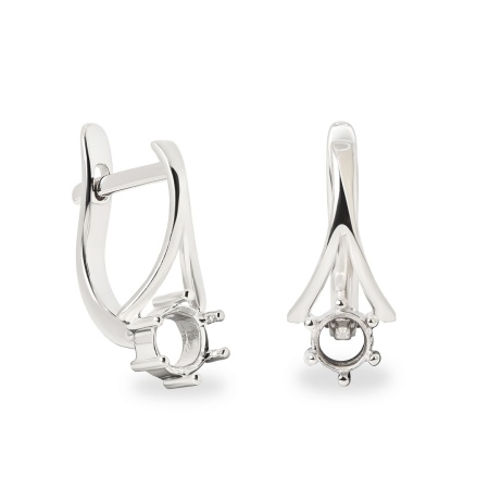 Серьги из белого золота