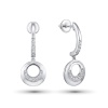 Серьги из платины с бриллиантами