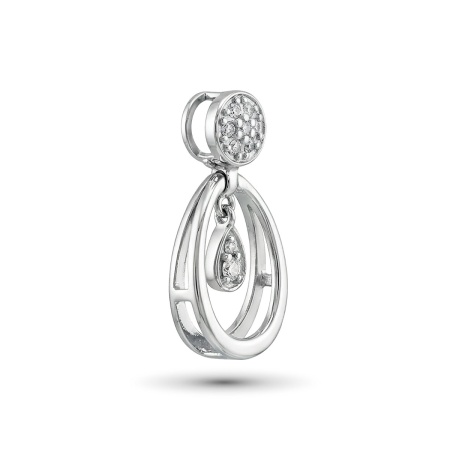 Подвеска из белого золота с бриллиантами