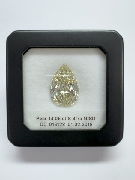 Бриллиант груша 14,060 карат
