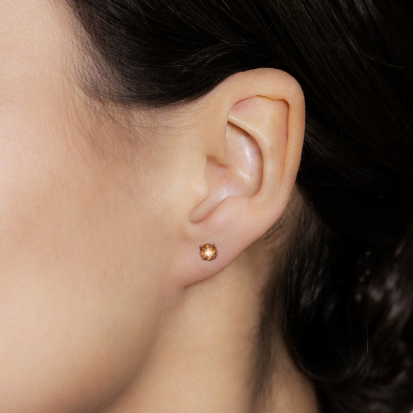 Серьги из красного золота