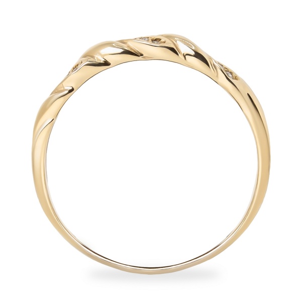 Кольцо из белого золота с бриллиантами