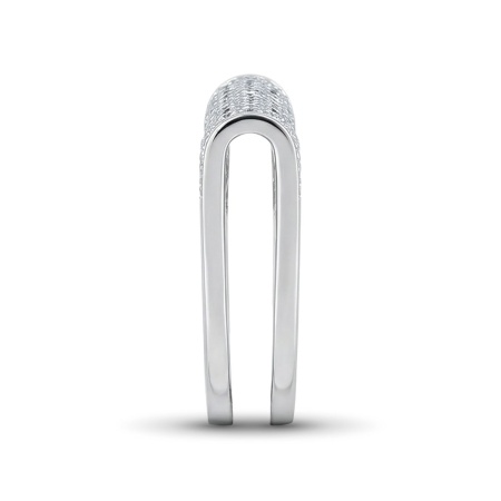 Кольцо из белого золота с бриллиантами