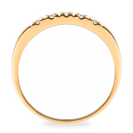 Кольцо из красного золота с бриллиантами