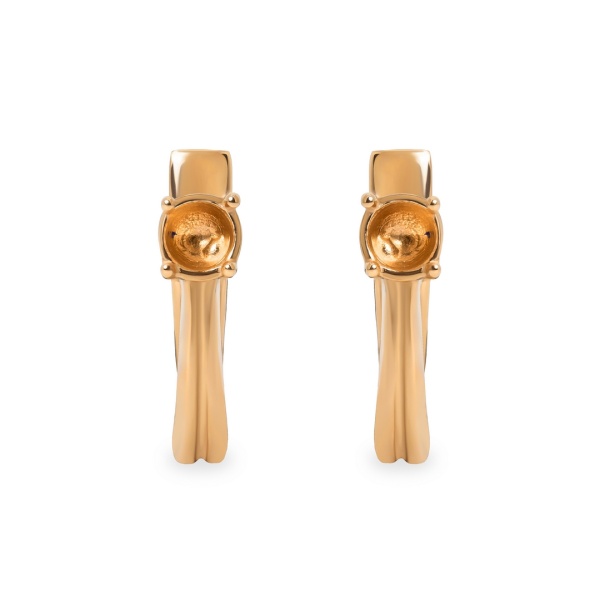 Серьги из красного золота