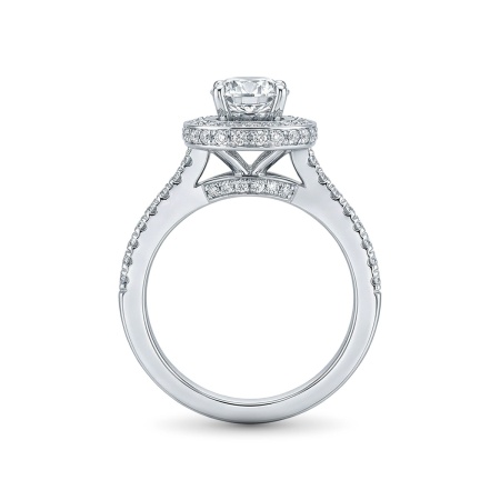 Кольцо из белого золота с бриллиантами