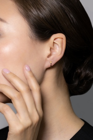 Серьги из красного золота