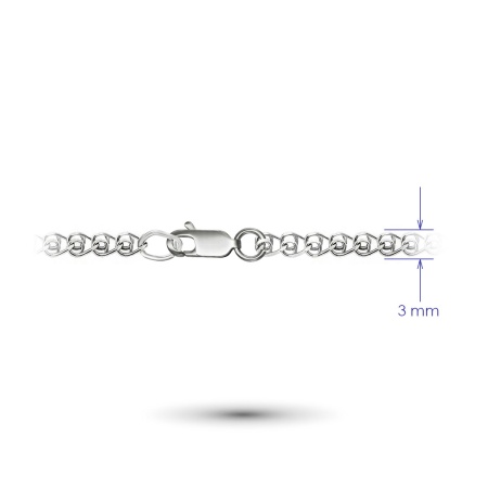 Цепь из белого золота