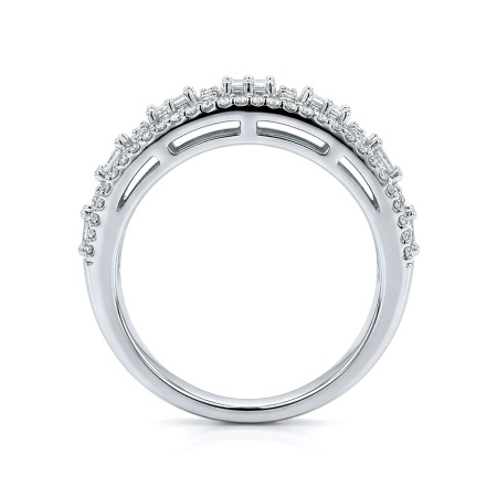 Кольцо из белого золота с бриллиантами