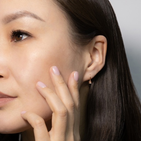 Серьги из красного золота